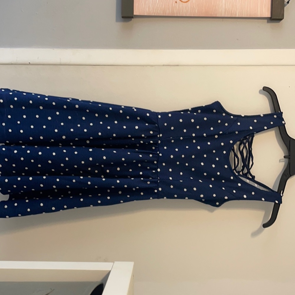 Jessica Simpson polkadot blue and white dress size xs